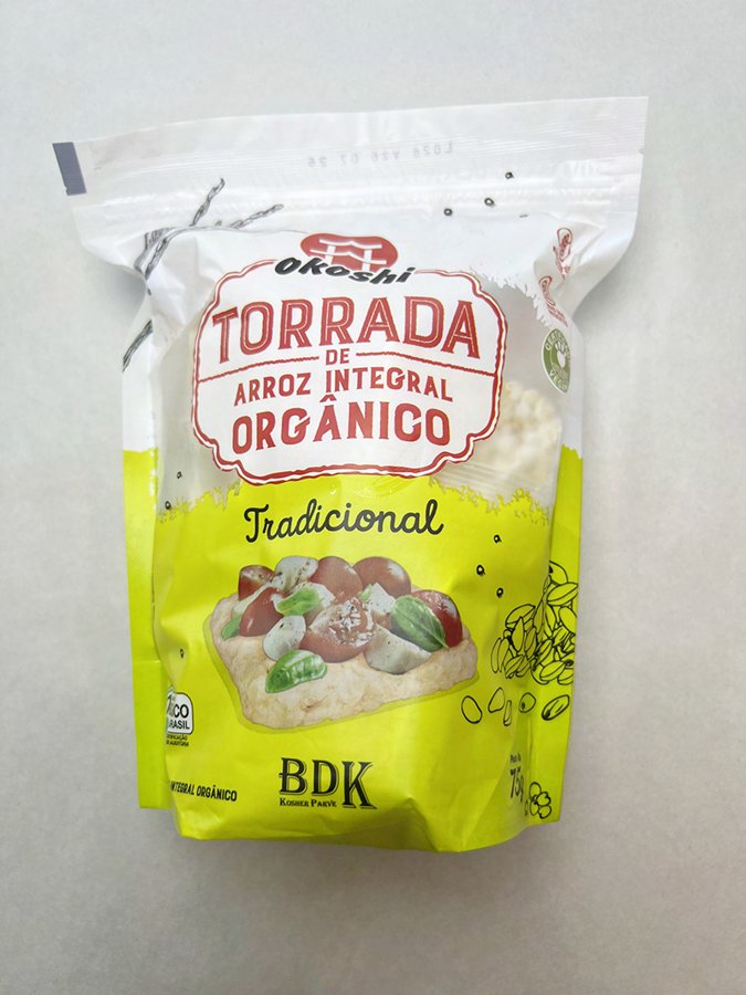 Torrada de Arroz Integral Orgânico Tradicional