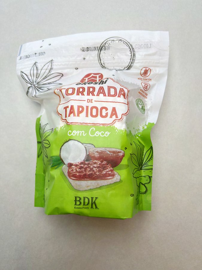 Torrada de Tapioca com Coco